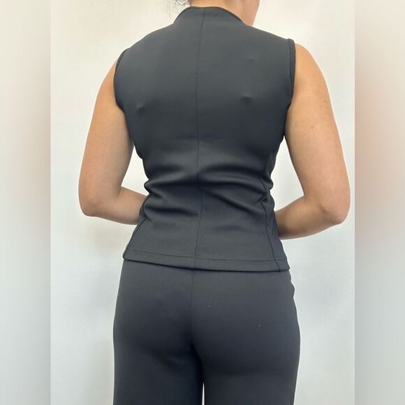 Vintage Express Y2K 3 Piece Set Zip Vest, Wide Leg Pants & Maxi Skirt Size XS - Picture 8 of 16